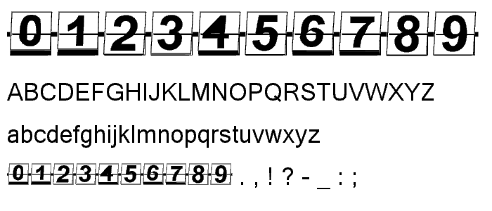 Counter Flipper font